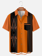 Men's Automotive Stripe Short Sleeve Shirt ElevenOasis