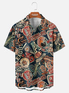 Tall Men's Vintage Football League Short Sleeve Shirt Eleven Oasis