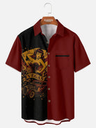 Tall Men's Vegas Pin-Up Hot Rod Short Sleeve Shirt Eleven Oasis
