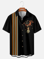 Tall Men's Vintage Pumpkin Balloon Halloween Short Sleeve Shirt Eleven Oasis