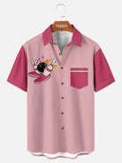 Tall Men's Custom Bowling Graphic Short Sleeve Shirt Eleven Oasis