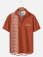 Tall Men's Desert Stripe Fiesta Short Sleeve Shirt Eleven Oasis
