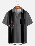 Tall Men's Midnight Pinstripe Hot Rod Short Sleeve Shirt Eleven Oasis