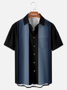 Men's Retro Panel Stripe Short Sleeve Shirt Eleven Oasis