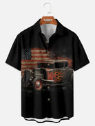 Men's Vintage Hot Rod Americana Short Sleeve Shirt ElevenOasis