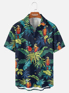 Men's Parrot Paradise Short Sleeve Shirt Eleven Oasis