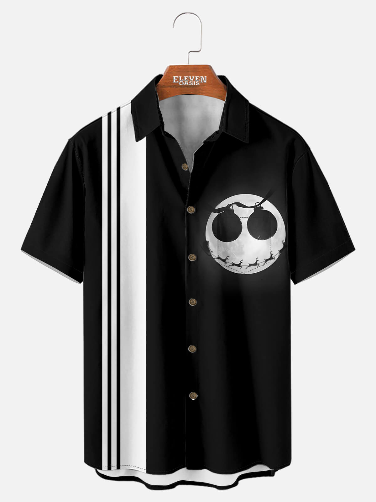 Tall Men's Nightmare Moon Christmas Short Sleeve Shirt Eleven Oasis