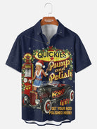Men's Hot Rod Pump and Polish Christmas Short Sleeve Shirt Eleven Oasis