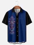 Tall Men's Patriot Pinstripe Short Sleeve Shirt Eleven Oasis