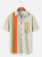 Men's Mid-Century Modern Atomic Bowling Short Sleeve Shirt ElevenOasis