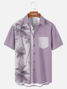 Men's Coconut Tree Casual Breathable Hawaiian Short Sleeve Shirt ElevenOasis