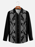 Men's Pinstripe Inspired Hot Rod Long Sleeve Shirt Eleven Oasis