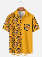 Tall Men's Jack Skellington Pumpkin Patch Halloween Short Sleeve Shirt Eleven Oasis