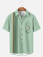 Men's Mid-Century Modern Atomic Bowling Short Sleeve Shirt ElevenOasis