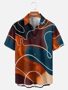 Men's Neon Lounge Abstract Short Sleeve Shirt Eleven Oasis
