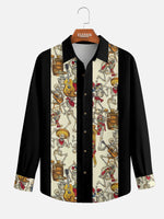 Men's Skeleton Mariachi Long Sleeve Shirt Eleven Oasis