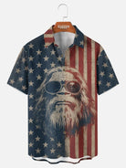 Men's Patriotic Sasquatch Short Sleeve Shirt ElevenOasis