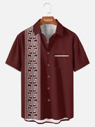 Tall Men's Desert Stripe Fiesta Short Sleeve Shirt Eleven Oasis