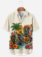 Men's Tropical Tiki Hot Rod Short Sleeve Shirt Eleven Oasis