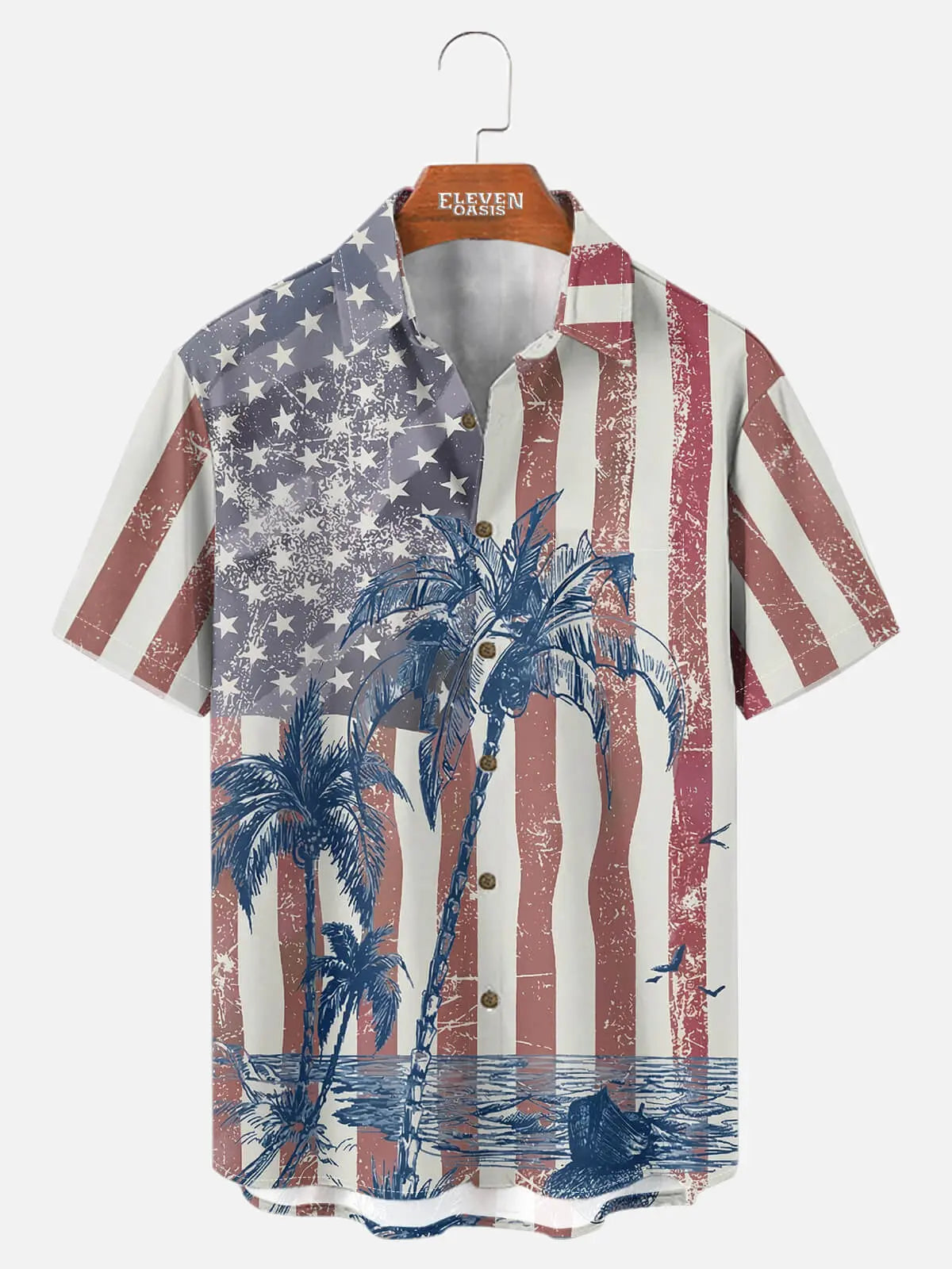 Men's American Shoreline Short Sleeve Shirt Eleven Oasis