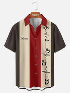 Men's Custom Music Heartbeat Panel Short Sleeve Shirt 