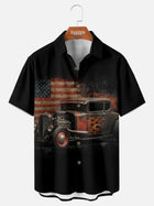Tall Men's Vintage Hot Rod Americana Short Sleeve Shirt