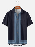 Men¡¯s Checkered Lane Bowling Short Sleeve Shirt Eleven Oasis