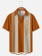 Men's Mid-Century Geometric Short Sleeve Shirt ElevenOasis