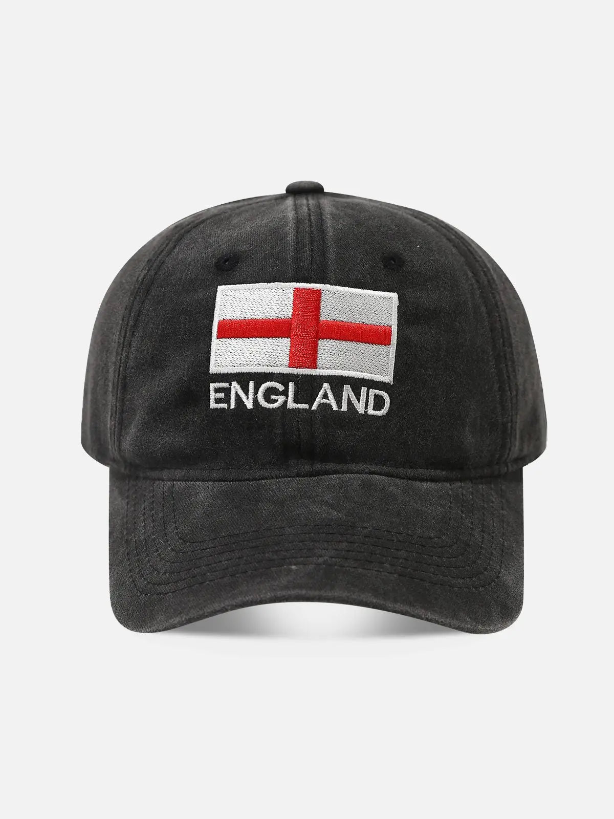 Men's Flag Embroidered Washed Baseball Cap Eleven Oasis