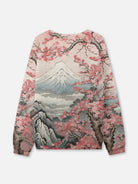 Cherry Blossom Mountain Crew Neck Sweatshirt Eleven Oasis