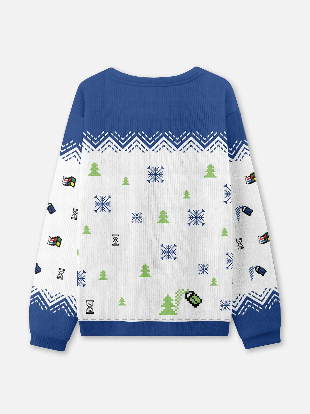 Retro Paint Program Ugly Christmas Sweatshirt Eleven Oasis