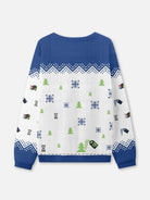 Retro Paint Program Ugly Christmas Sweatshirt Eleven Oasis
