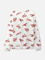 Lobster Art Crew Neck Sweatshirt Eleven Oasis