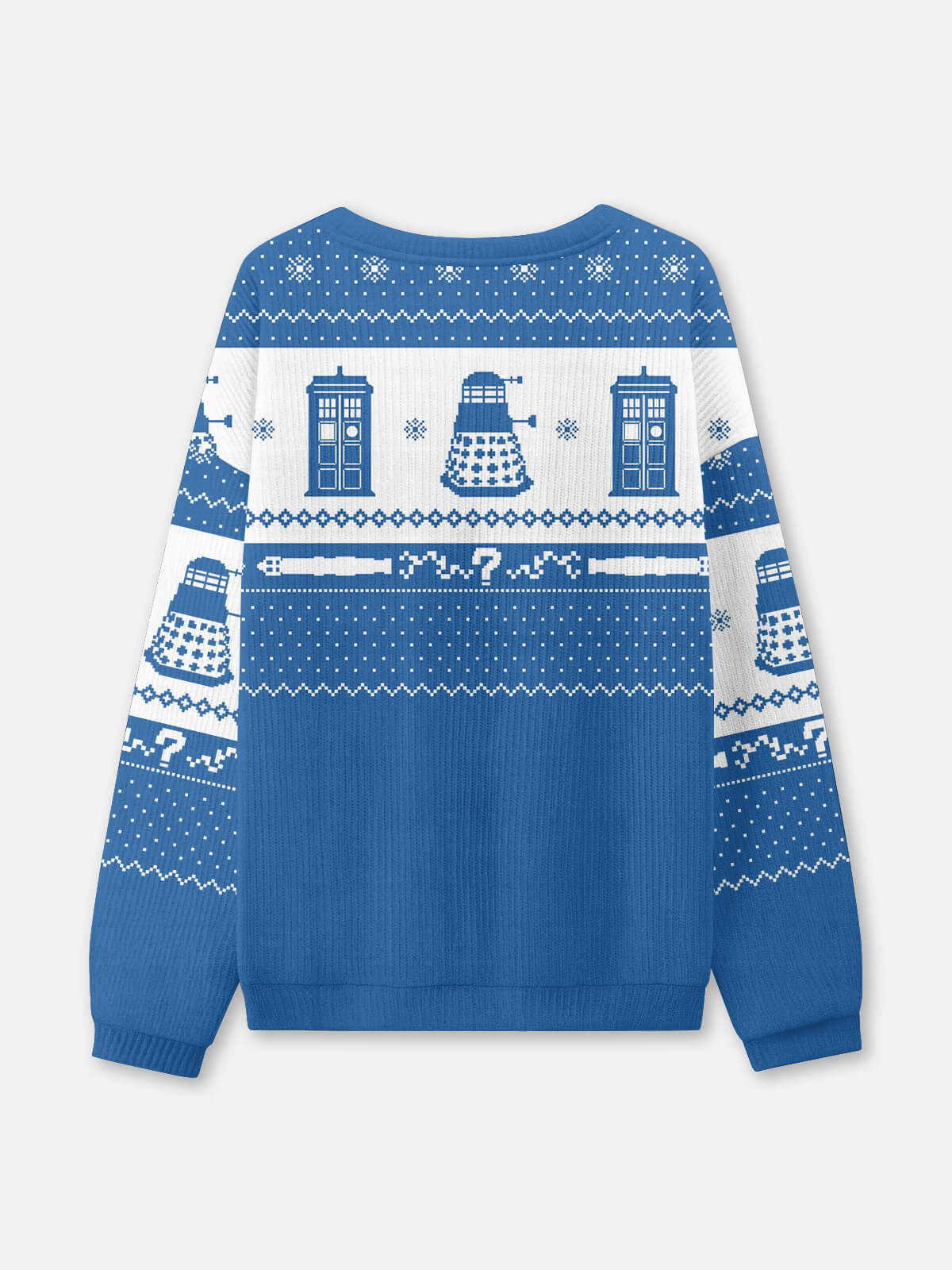 Ugly Christmas Sweater Time Traveler TARDIS Sweatshirt Eleven Oasis