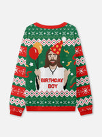 "BIRTHDAY BOY" Jesus Ugly Christmas Sweater Eleven Oasis