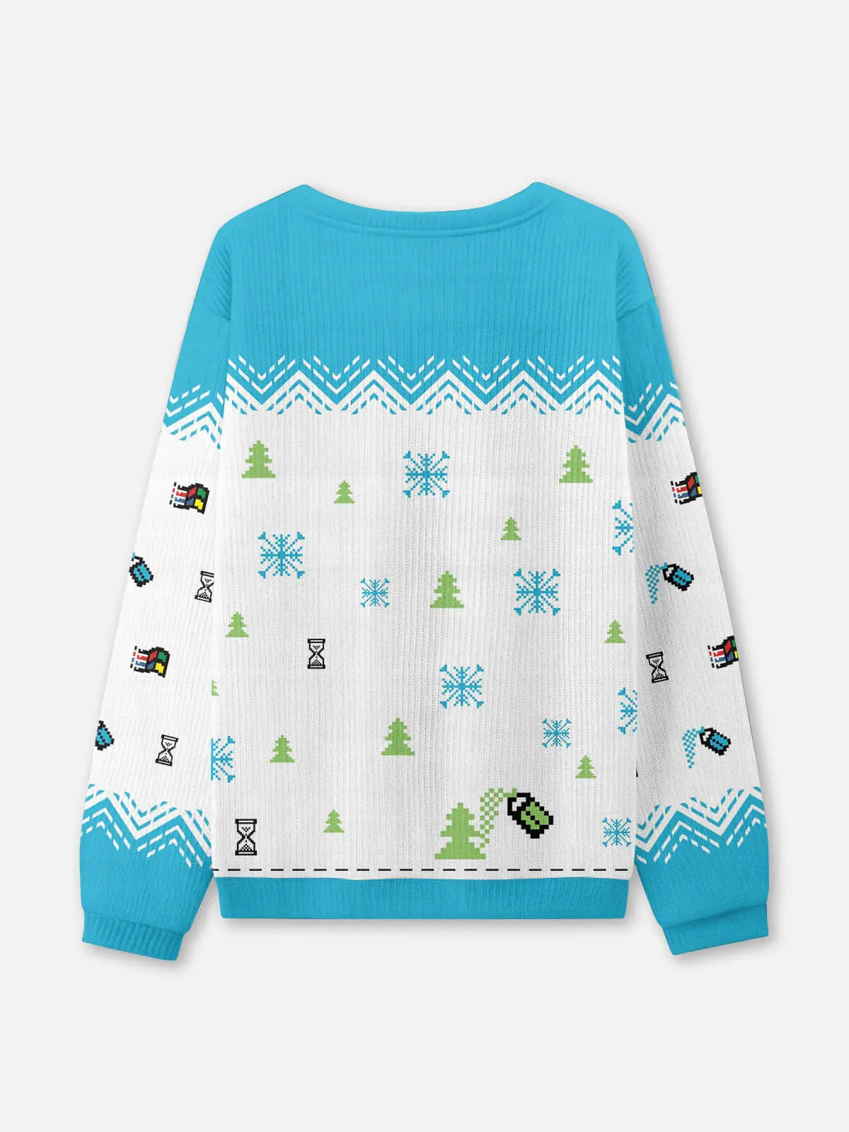 Retro Paint Program Ugly Christmas Sweatshirt Eleven Oasis