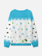 Retro Paint Program Ugly Christmas Sweatshirt Eleven Oasis