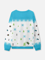 Retro Paint Program Ugly Christmas Sweater Eleven Oasis