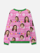 Customizable Face Christmas Lights Ugly Christmas Sweater ElevenOasis
