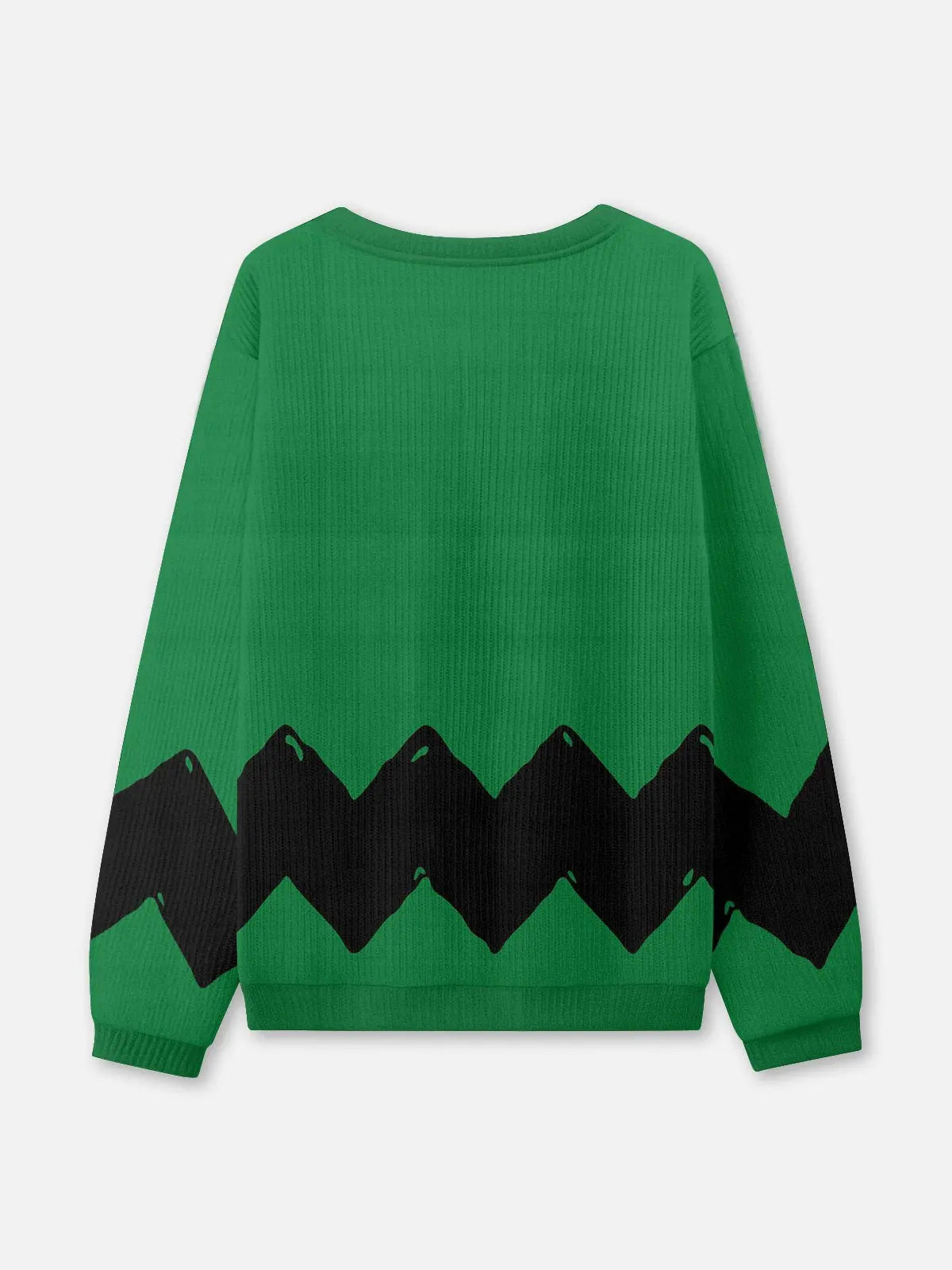 Comic Zigzag Crew Neck Sweater 
