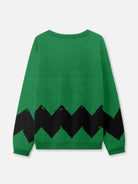 Comic Zigzag Crew Neck Sweater?