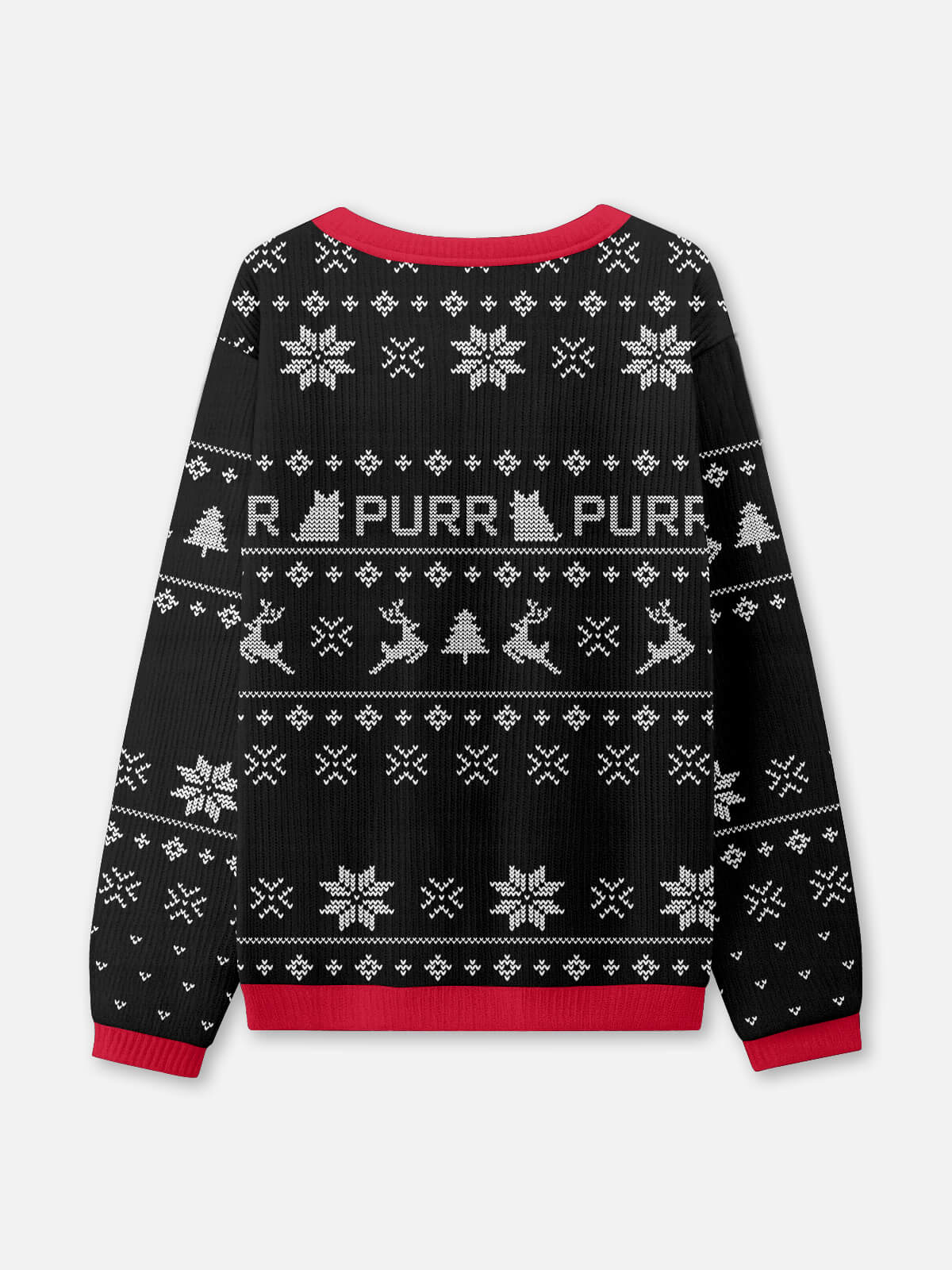 Meowy Christmas Ugly Christmas Sweatshirt ElevenOasis