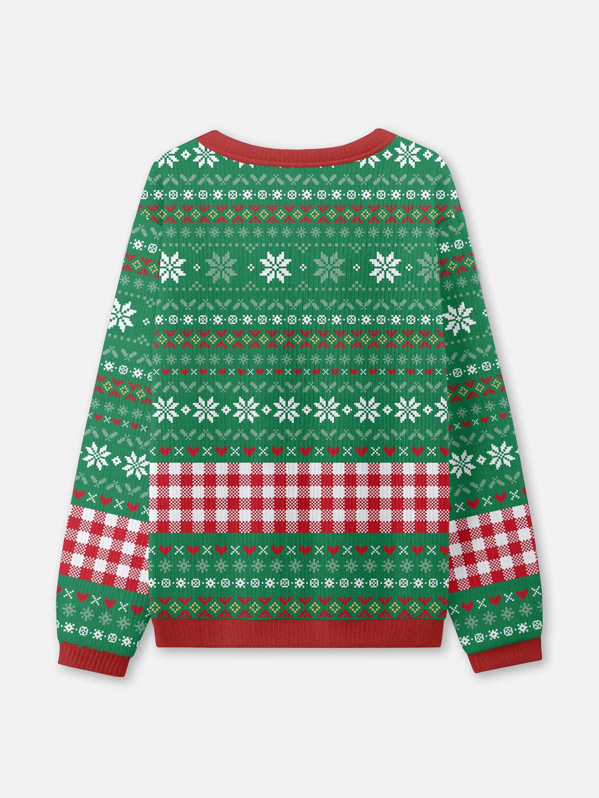 Rooster Christmas Lights Ugly Christmas Sweater ElevenOasis