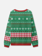 Rooster Christmas Lights Ugly Christmas Sweater ElevenOasis