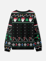 Powered by Coffee & Candy Canes Ugly Christmas Sweater Eleven Oasis
