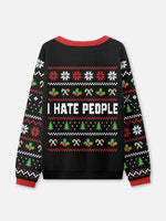 I Hate People Ugly Christmas Sweater Eleven Oasis
