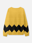 Comic Zigzag Crew Neck Sweater ElevenOasis