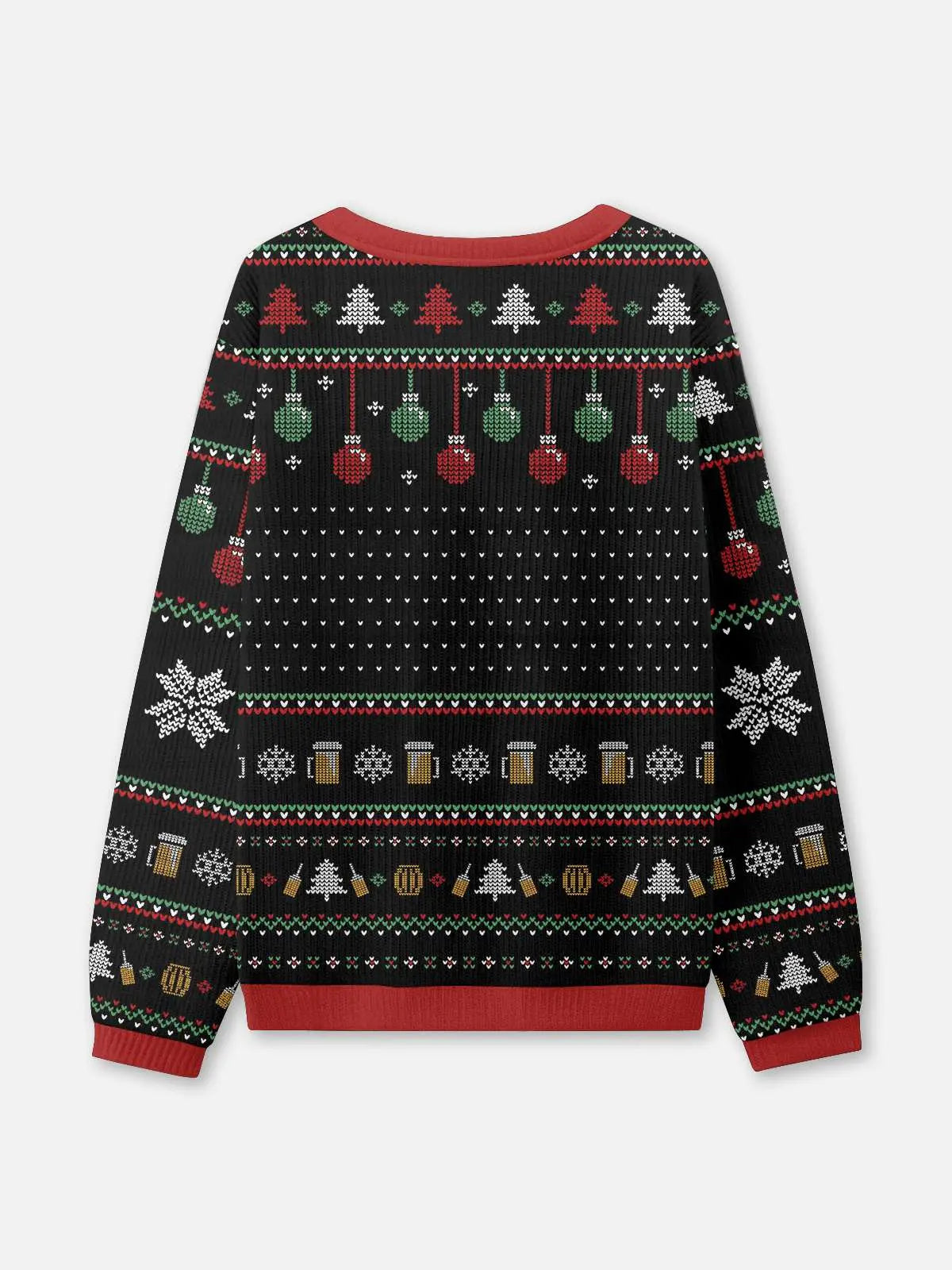 Merry Beermas Beer Mug Ugly Christmas Sweater ElevenOasis