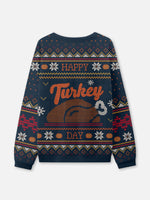 Happy Turkey Day Thanksgiving Ugly Sweater Eleven Oasis