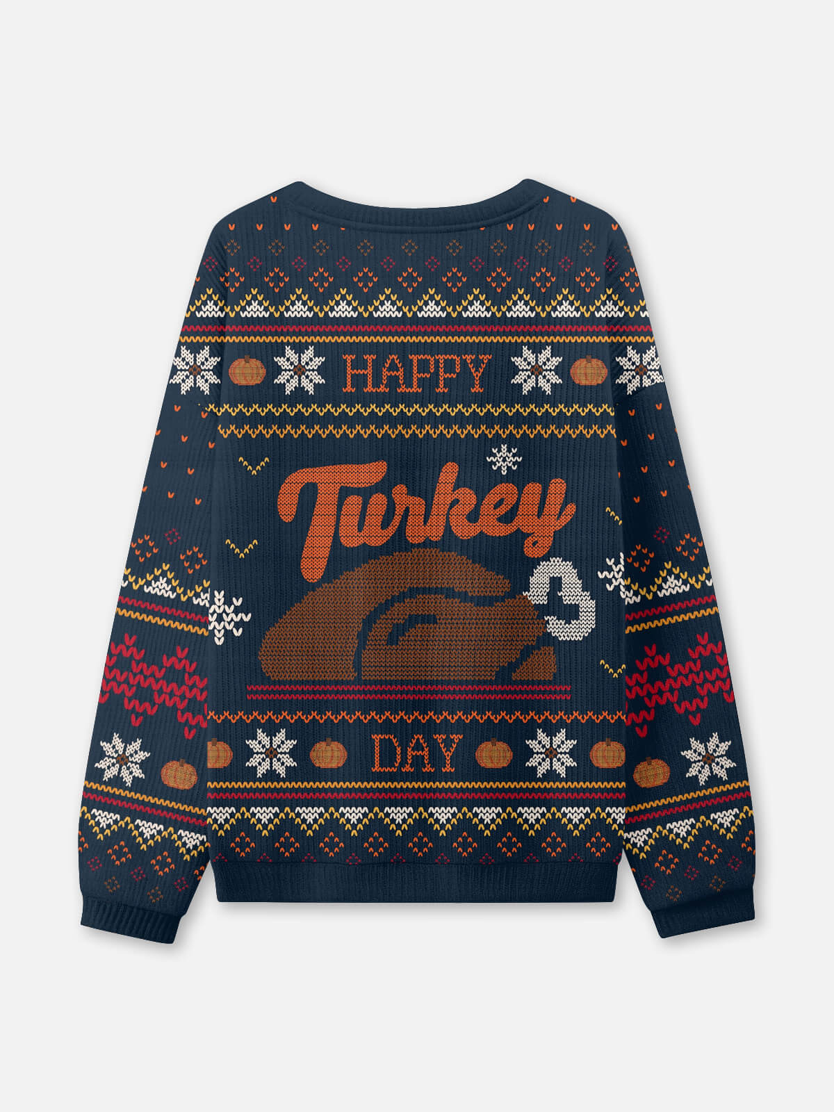 Happy Turkey Day Thanksgiving Ugly Sweater Eleven Oasis